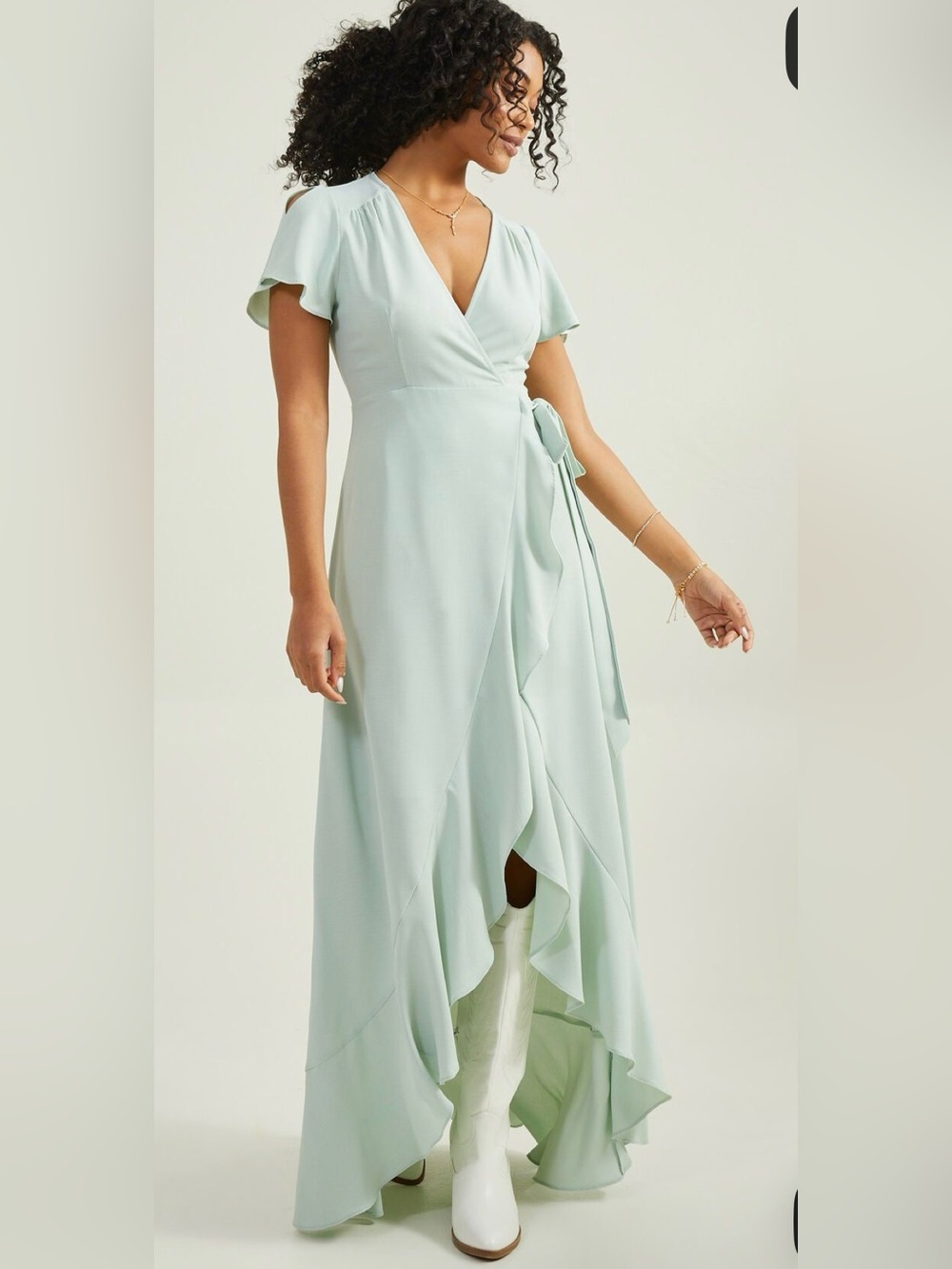 Springvale Maxi Dress in Pale Mint